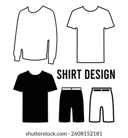 Set of Clothes and Accessories Related Line Icons. Outline Symbol Collection, Editable Stroke