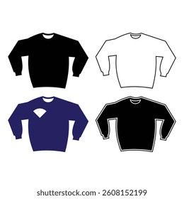 Set of Clothes and Accessories Related Line Icons. Outline Symbol Collection, Editable Stroke