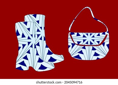 Juego de ropa imprimir copo de nieve
