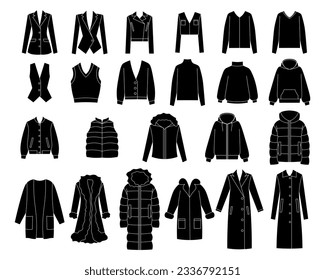 Set of clothes sweatshirt, jacket, coat, sweater, vest, outerwear, down-padded coat, fur coat