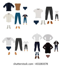 Set of clothes, Vector illustration