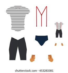 Set of clothes, Vector illustration