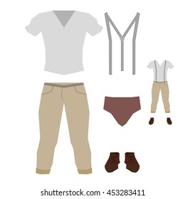 Set of clothes, Vector illustration