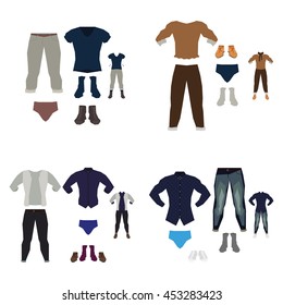 Set of clothes, Vector illustration