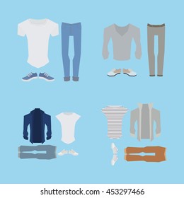 Set of clothes, Vector illustration