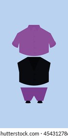 Set of clothes, Vector illustration