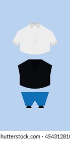 Set of clothes, Vector illustration