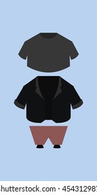 Set of clothes, Vector illustration