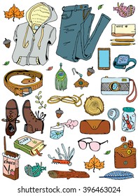 Set of clothing for adventure