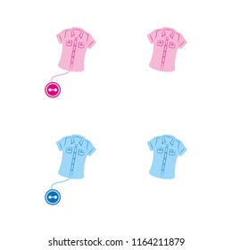 a set of clothing icons