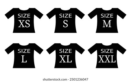 Set clothing size labels size label tag Clothing neck label tag concept no border vector design on white background in eps 10 .