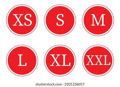 Set clothing size labels size label tag Clothing neck label tag concept no border vector design on white background in eps 10 .