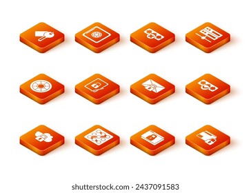 Set Cloud computing lock, Graphic password protection, Safe, Tablet with closed padlock, Secure your site HTTPS, SSL, Mail message, Folder and and Password icon. Vector