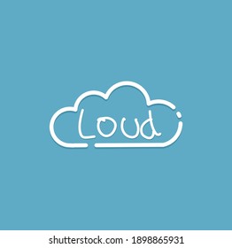 Conjunto de ilustraciones vectoriales de iconos de nube