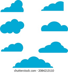 a set of cloud illustration vector