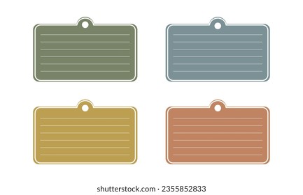 Set of cloud for text in pastel color. 
