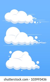 set of clouds
