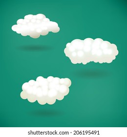 set of clouds