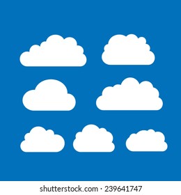 Set of clouds 