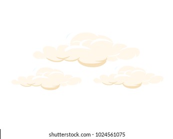Set of Clouds - Cartoon Vector Image
