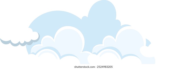 Set of Clouds Cloud Icon Vector Illustration