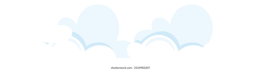 Conjunto de Nuvens Ilustração de Vetor de Ícone de Nuvem