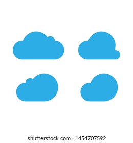 Set of clouds icon design illustration