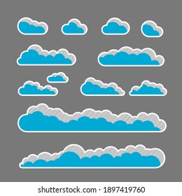 Wolkenmenge. SImple und Modern.