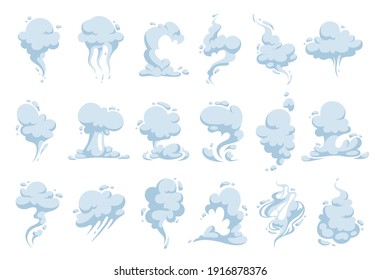 Set Clouds Steam Vapor Smells Cartoon Stock Vector (Royalty Free ...