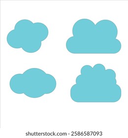 A set of Clouds vector illustration 