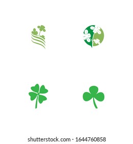 Set Clover Logo Template vector symbol nature