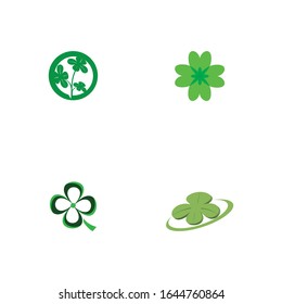 Set Clover Logo Template vector symbol nature