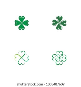 Set Clover Logo Template vector symbol nature