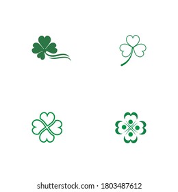 Set Clover Logo Template vector symbol nature