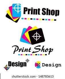 Set of CMYK designs