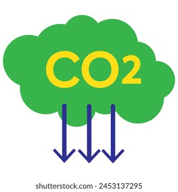 Set of co2 emissions cloud icons. Carbon dioxide, smog pollution concept, smoke pollutant damage. Carbon dioxide emissions signs. Gas reduction business concept. Vector. Reduce co2 gas icon set.