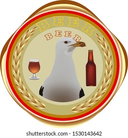 set of coasters with image for beer fizzy drink
