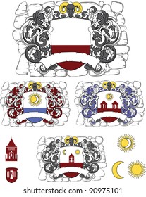 set of coat of arms