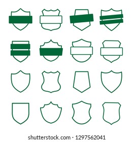 Set of coat of arms vector