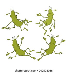 A set of cockroaches  cartoon