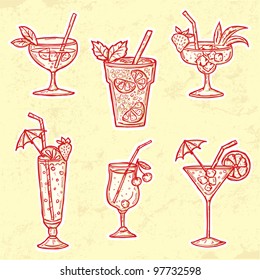 Set of Cocktails