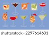 alcohol glasses vector