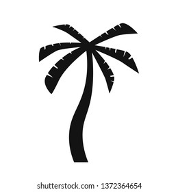 Set of Coconut Tree Vector Icon. Sign. Art logo design.