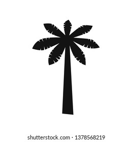 Set of Coconut Tree Vector Icon. Sign. Art logo design.