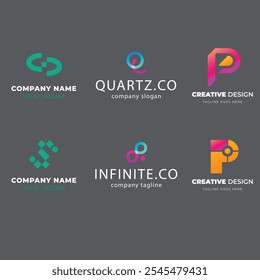 Set of Code Boost Logo designs concept vector, Rocket Code logo template icon vector