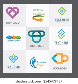 Set of Code Boost Logo designs concept vector, Rocket Code logo template icon vector