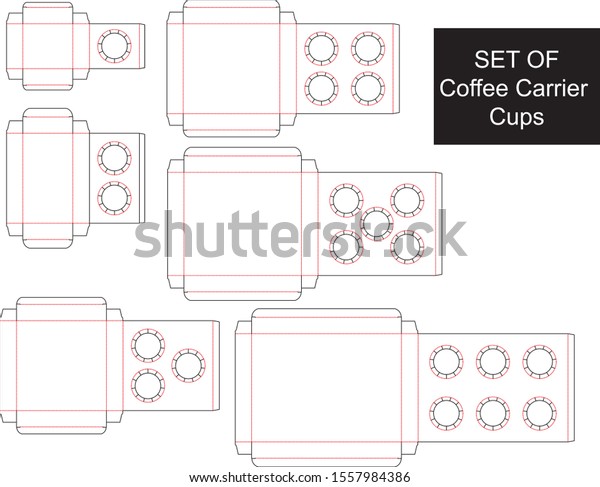 set-coffee-carrier-cups-die-cut-stock-vector-royalty-free-1557984386