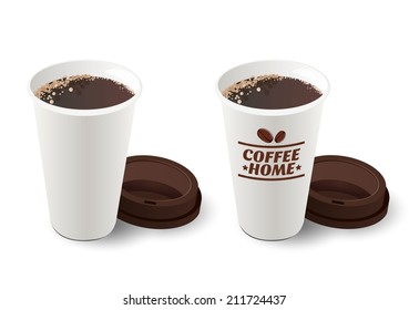 set Coffee Cup vector