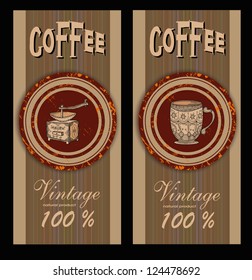 set coffee design templates. Vector banners.