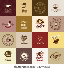 Set of coffee icons